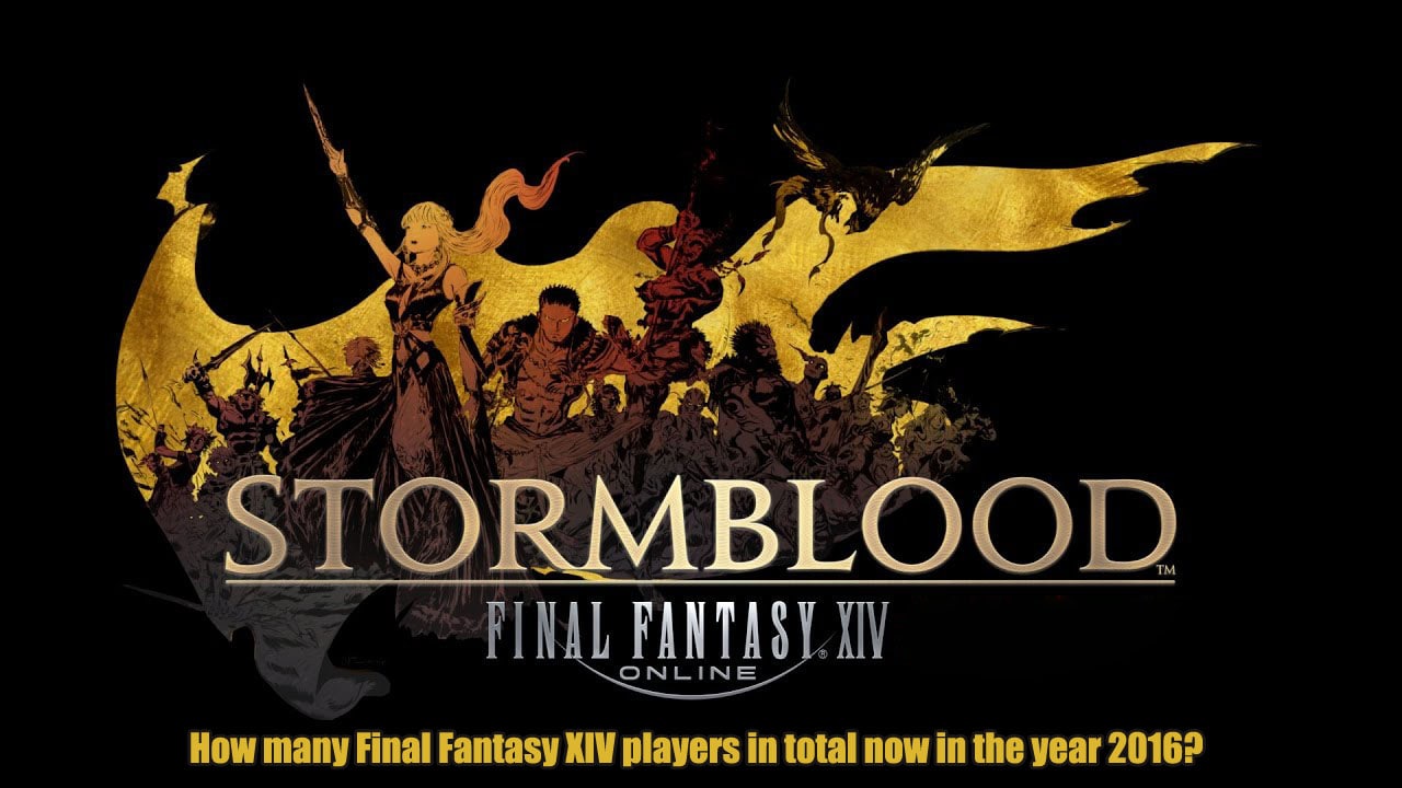 How many Final Fantasy XIV players in total now in the year 2016?